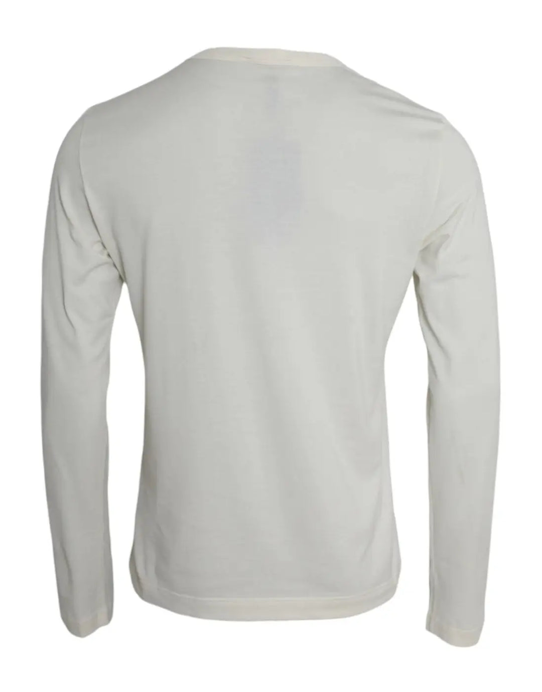 Dolce &amp; Gabbana White Cotton Long Sleeve T-Shirt