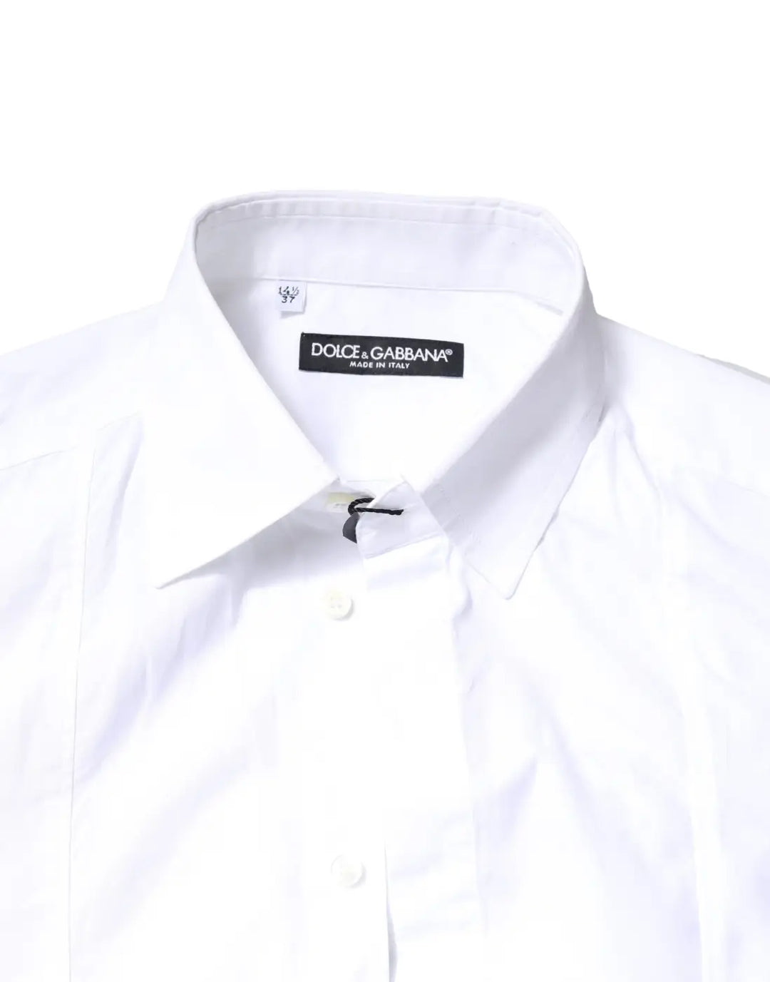 Dolce &amp; Gabbana White Cotton Long Sleeves Formal Dress Shirt