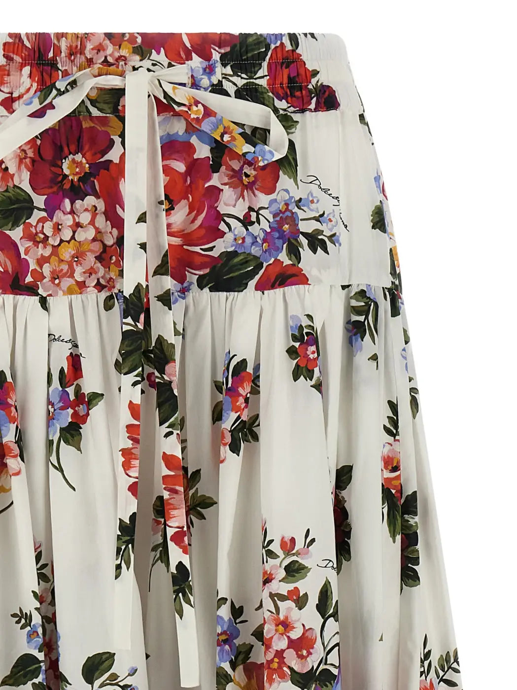 Dolce &amp; Gabbana White Cotton Mini Skirt