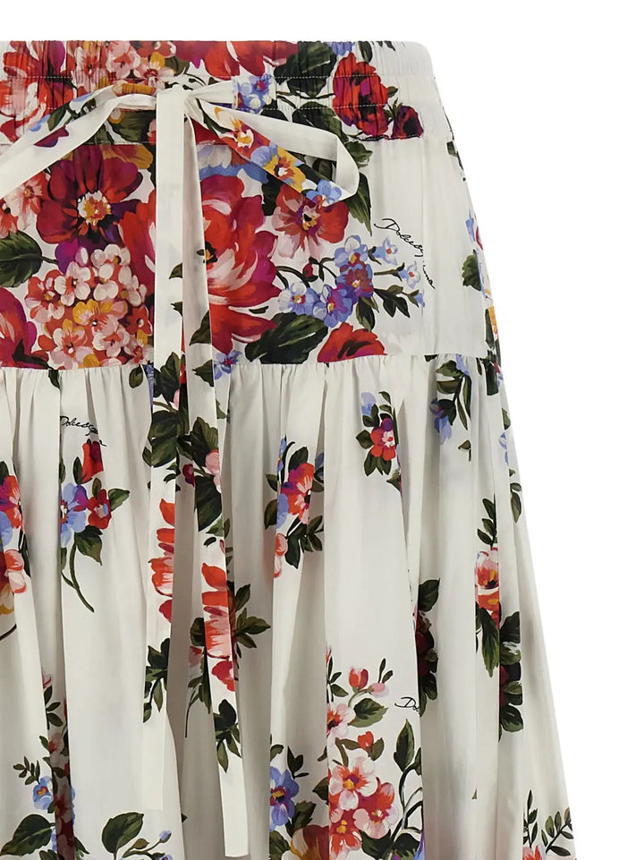 Dolce &amp; Gabbana White Cotton Mini Skirt