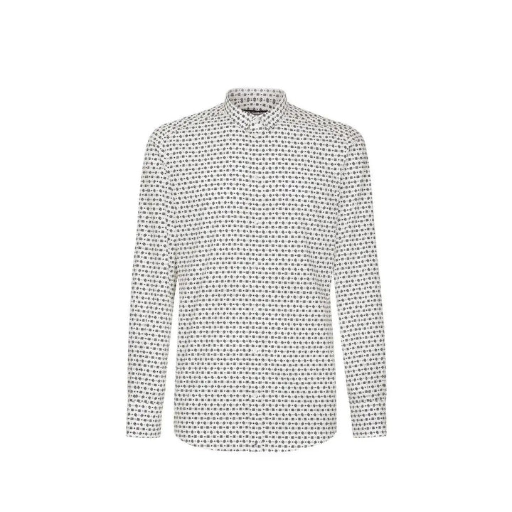 Dolce &amp; Gabbana White Cotton Pattern Shirt