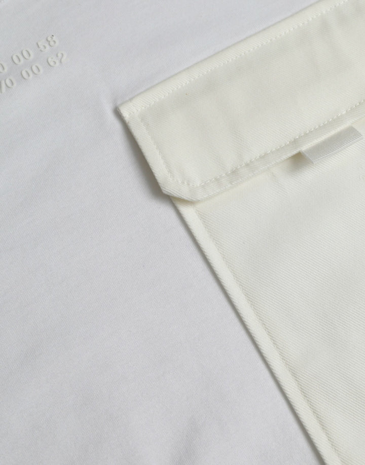 Dolce &amp; Gabbana White Cotton Pocket Short Sleeves T-shirt