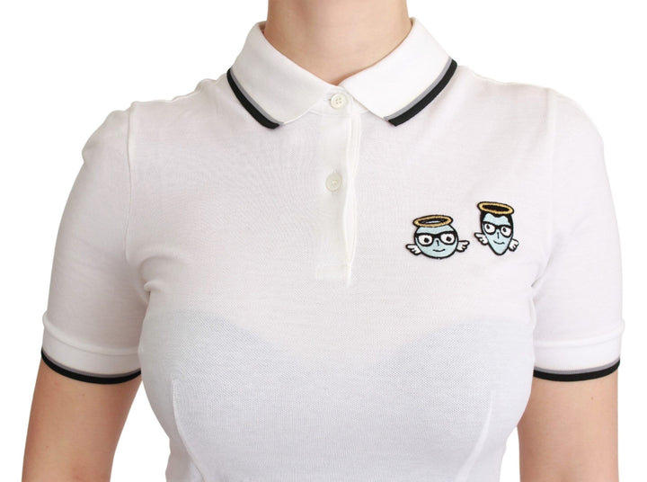 Dolce &amp; Gabbana - White Cotton Polo 