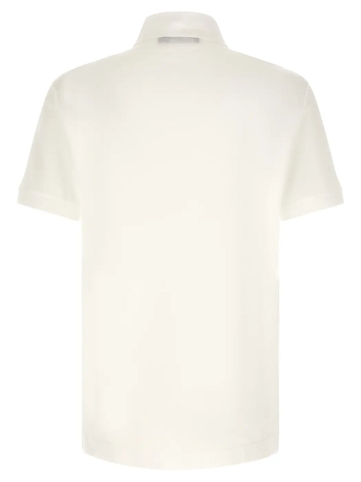 Dolce &amp; Gabbana White Cotton Polo Shirt