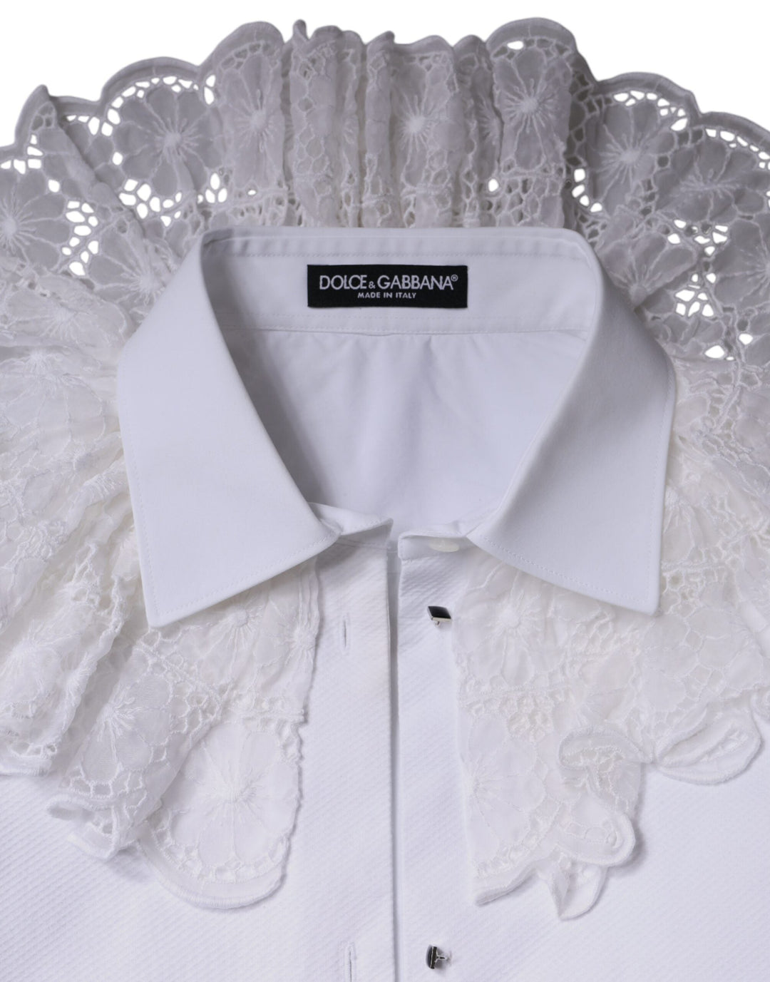 Dolce &amp; Gabbana Blouses - Women’s White Cotton Poplin Shirt Dress Blouse Top