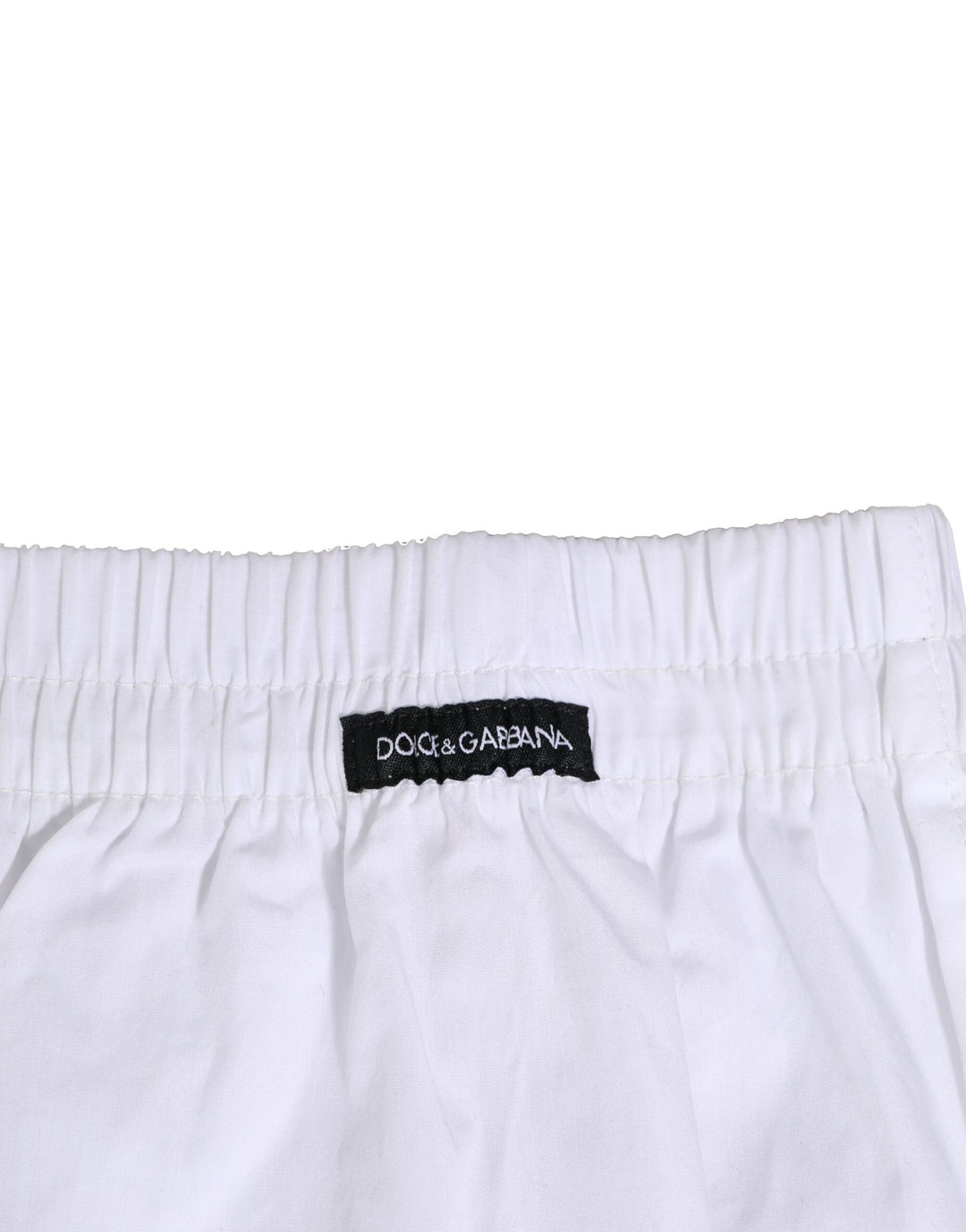 Dolce &amp; Gabbana White Cotton Regular Boxer Shorts Underwear