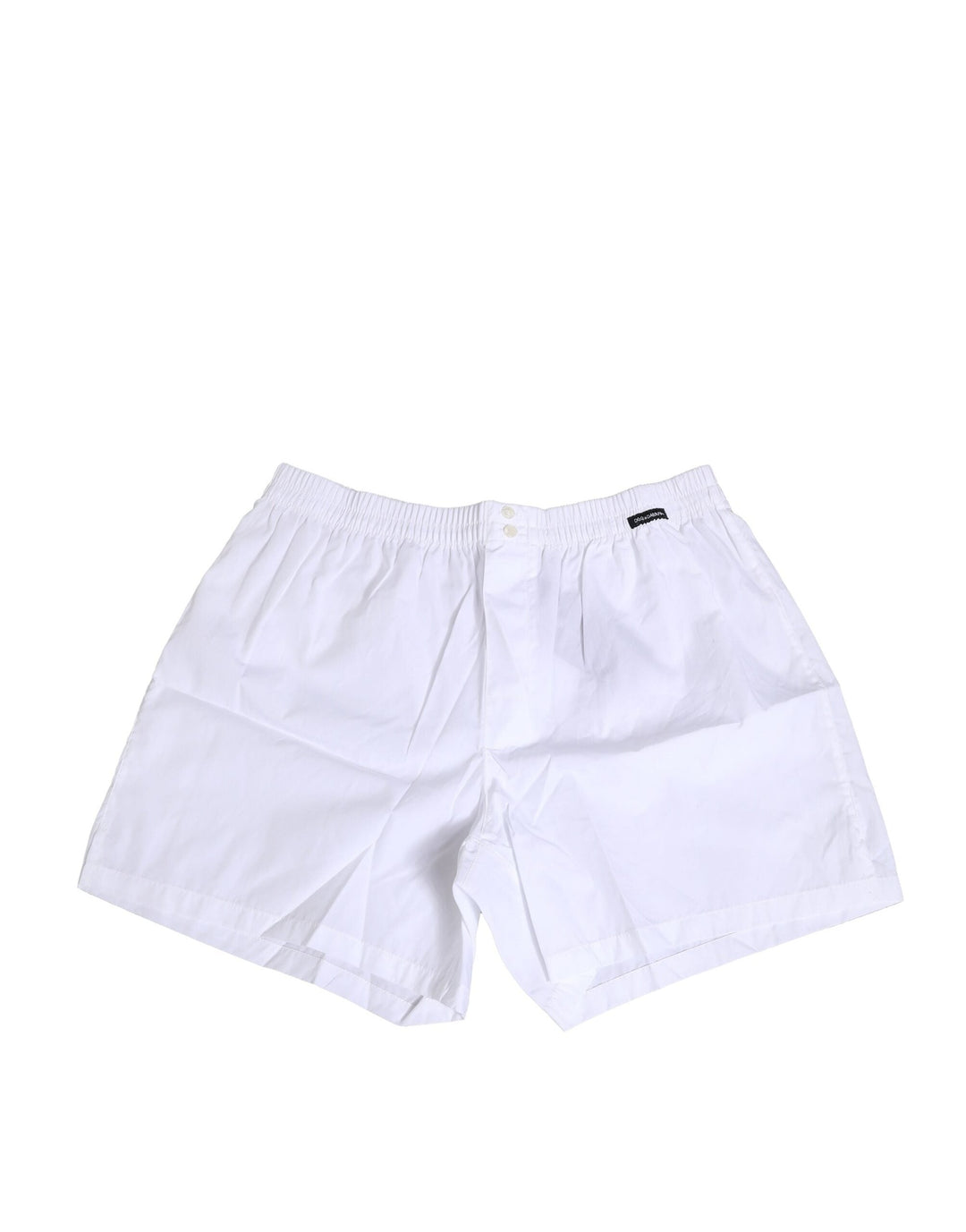 Dolce &amp; Gabbana White Cotton Regular Boxer Shorts Underwear