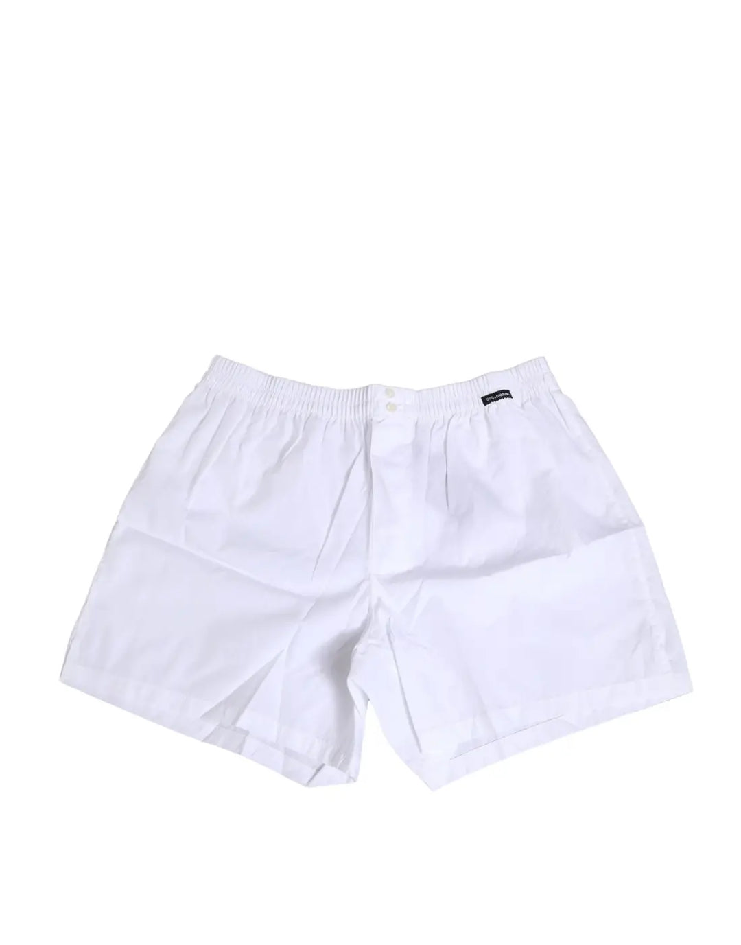 Dolce &amp; Gabbana White Cotton Regular Boxer Shorts Underwear