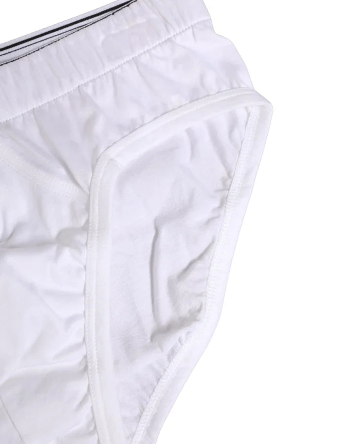 Dolce &amp; Gabbana White Cotton Regular Men Midi Brief Underwear