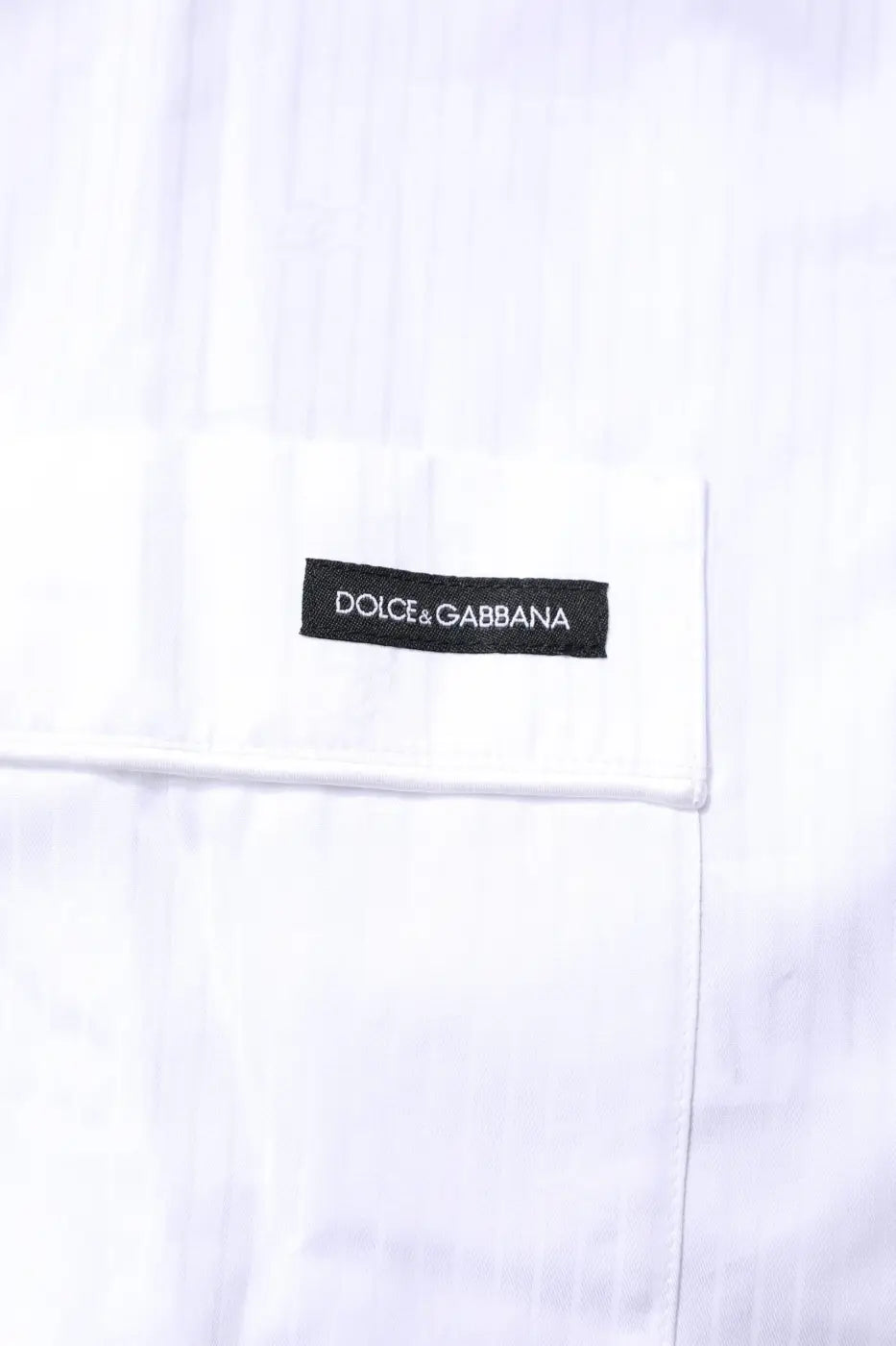 Dolce &amp; Gabbana White Cotton Shirt Pants Pajama Set Sleepwear