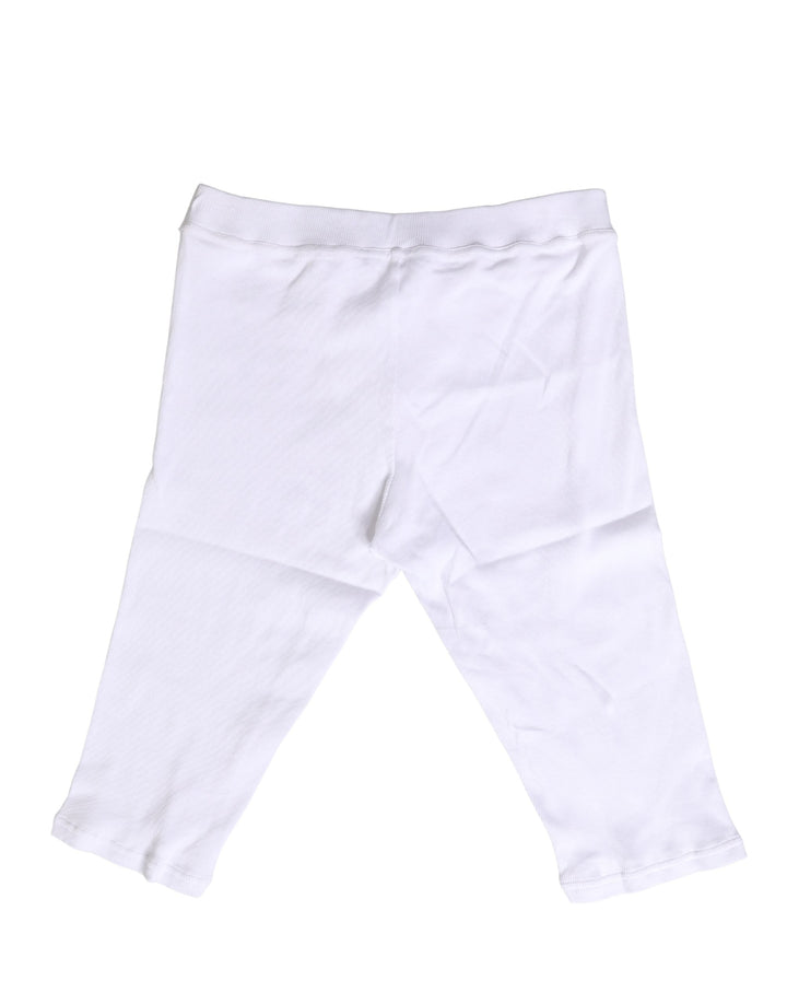 Dolce &amp; Gabbana White Cotton Short Johns Men Pants Underwear