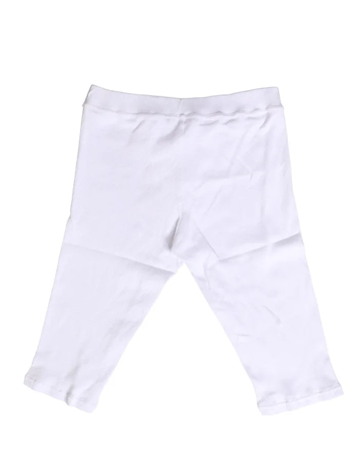 Dolce &amp; Gabbana White Cotton Short Johns Men Pants Underwear