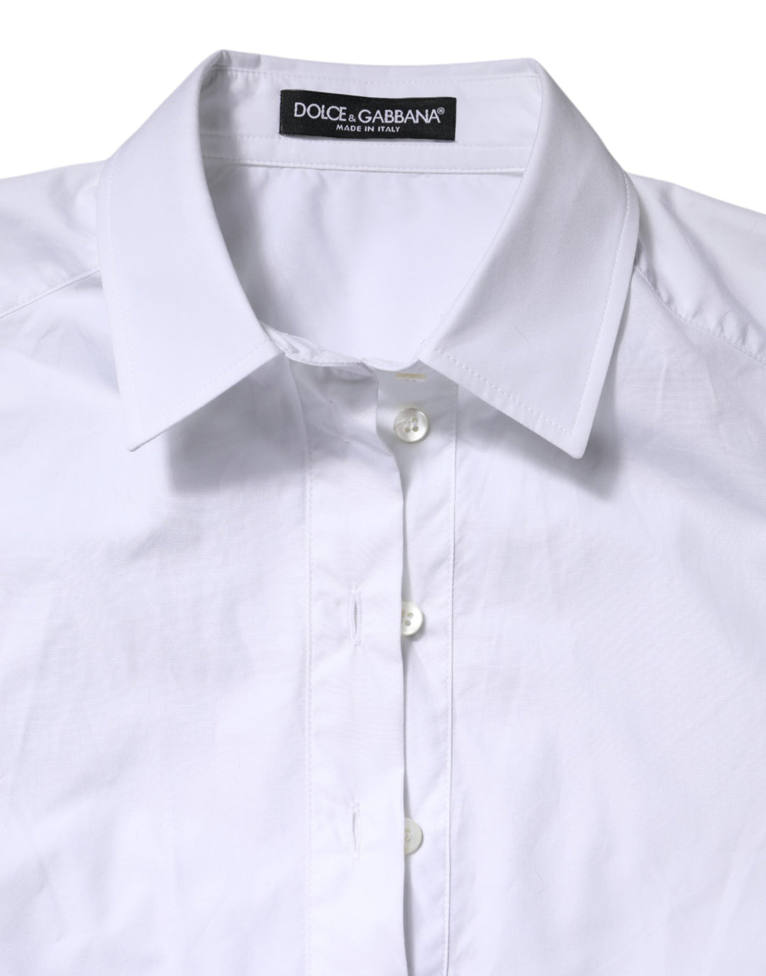 Dolce &amp; Gabbana Polos - Women’s White Cotton Short Sleeves Collared Polo Top