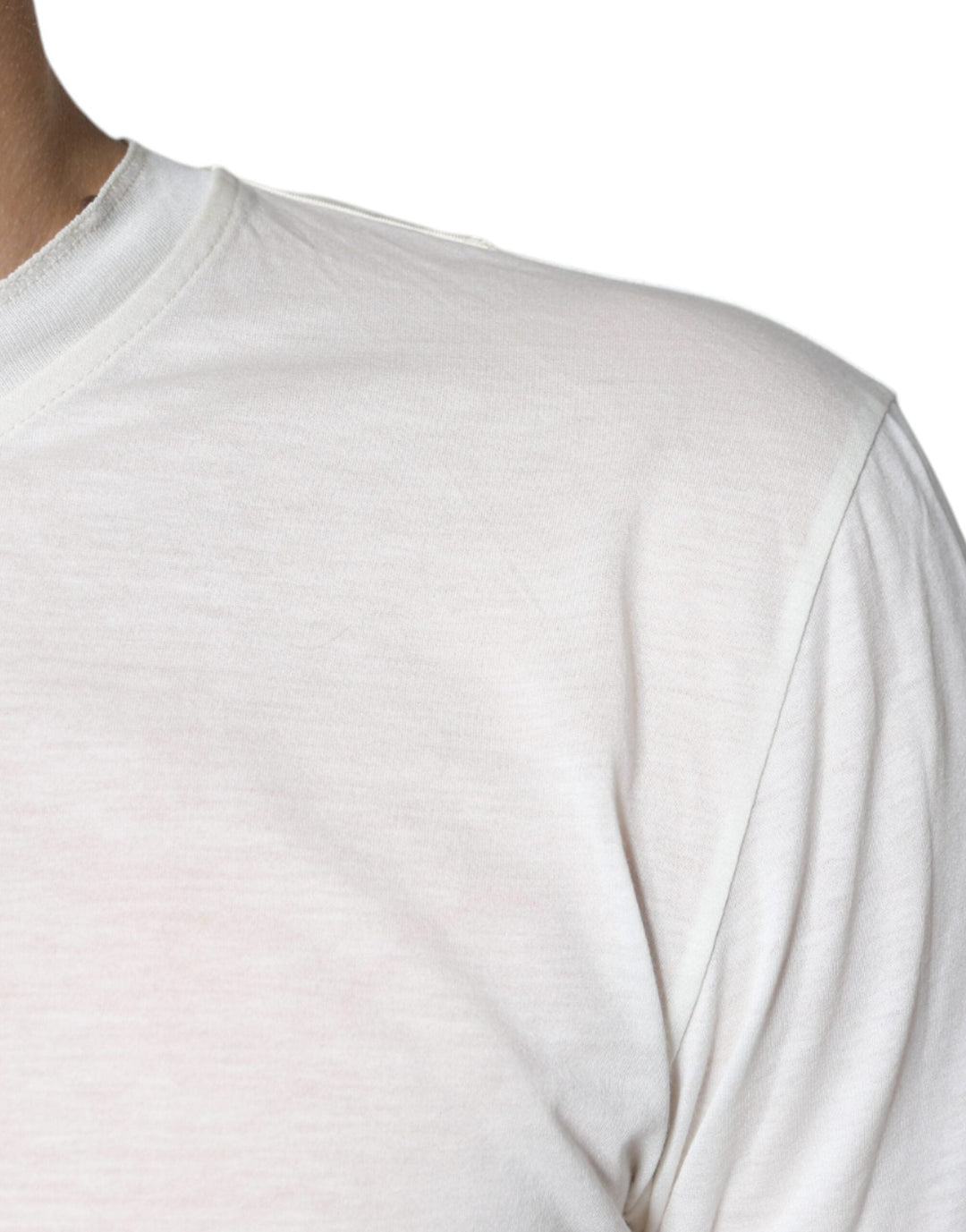 Dolce &amp; Gabbana off White Cotton Short Sleeves T-shirt