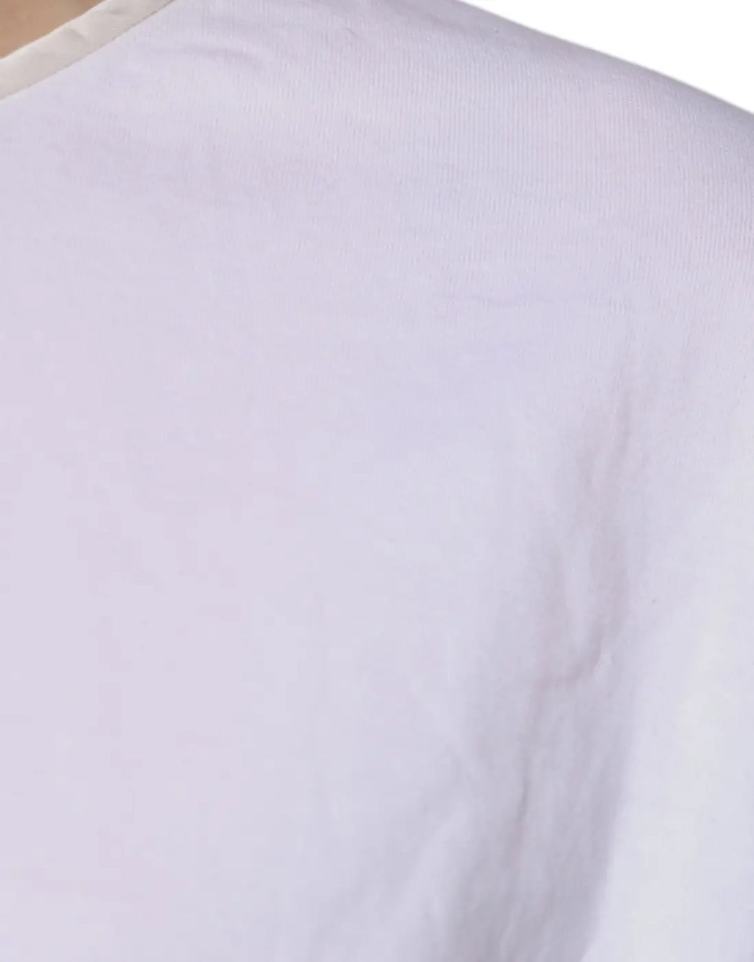 Dolce &amp; Gabbana White Cotton Silk Round Neck Wrap Blouse Top