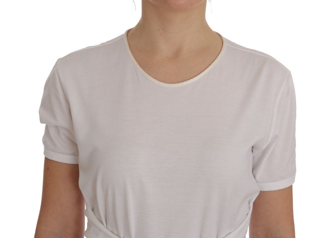 Dolce &amp; Gabbana - White Cotton Silk T-Shirt
