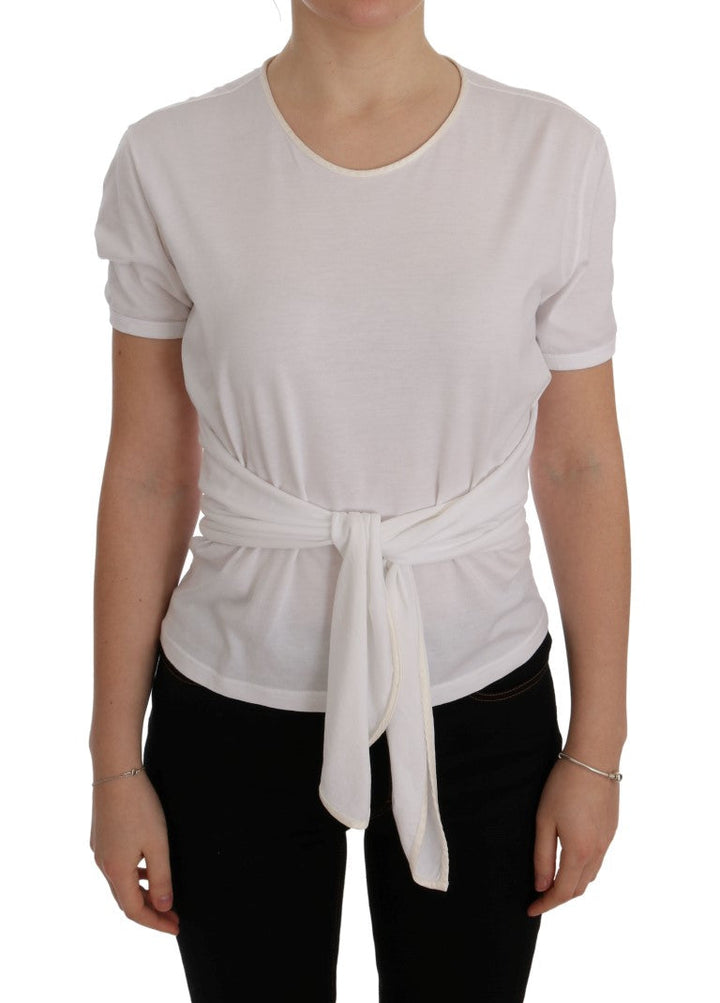 Dolce &amp; Gabbana - White Cotton Silk T-Shirt