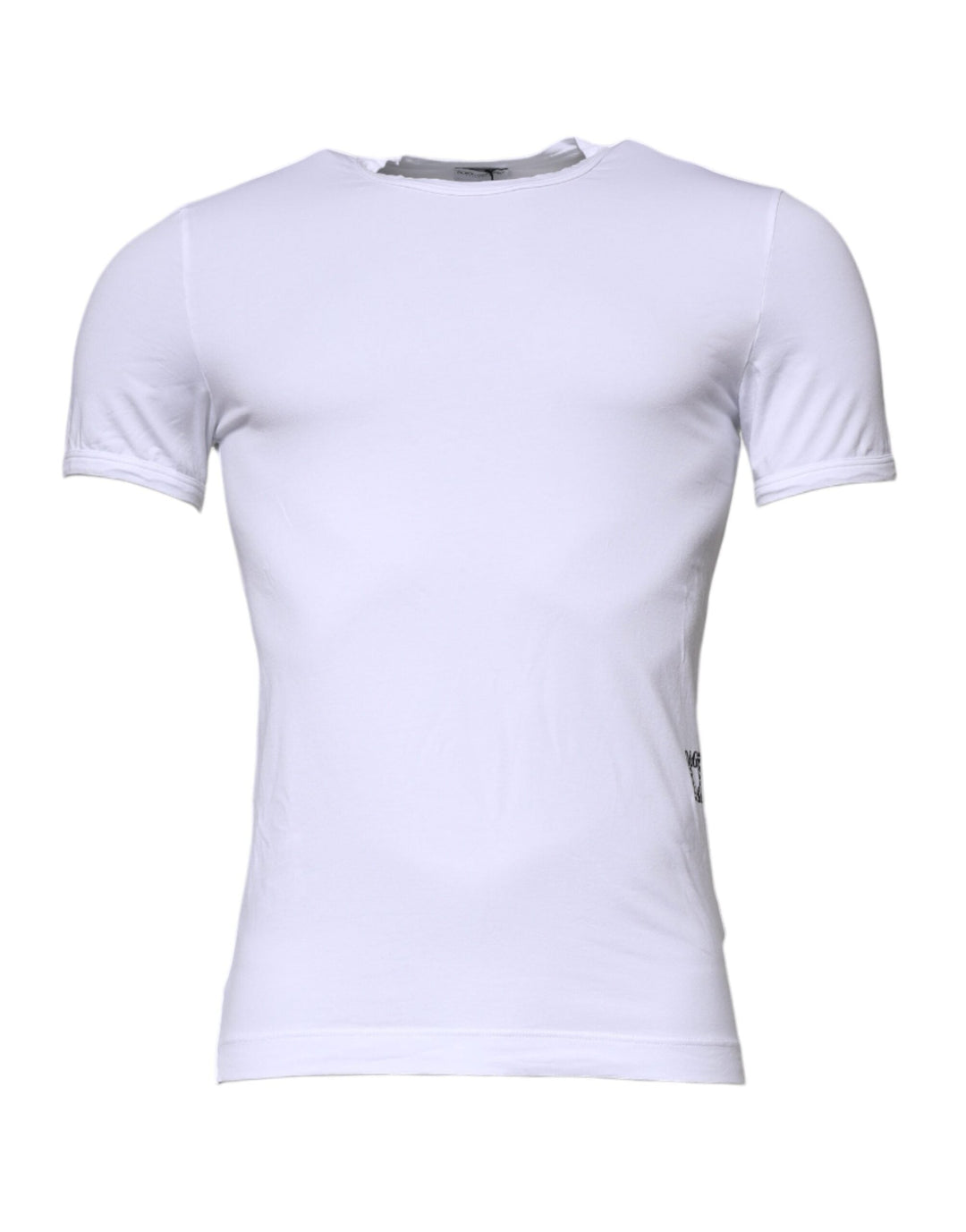 Dolce &amp; Gabbana White Cotton Stretch Crewneck Underwear T-shirt