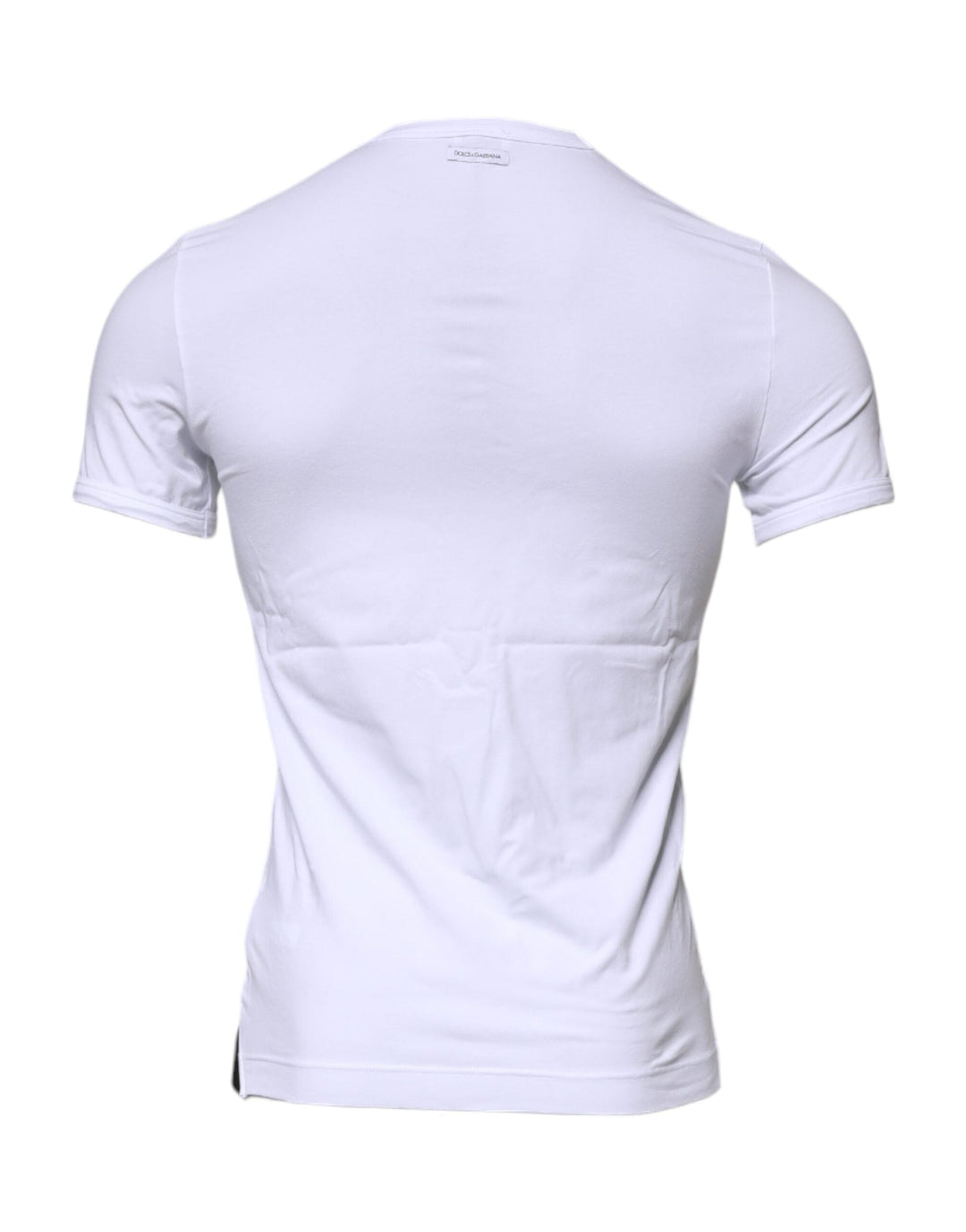 Dolce &amp; Gabbana White Cotton Stretch Crewneck Underwear T-shirt
