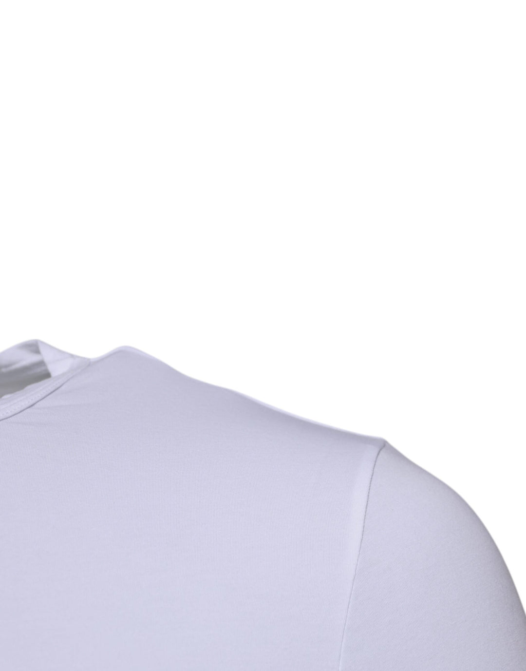 Dolce &amp; Gabbana White Cotton Stretch Crewneck Underwear T-shirt