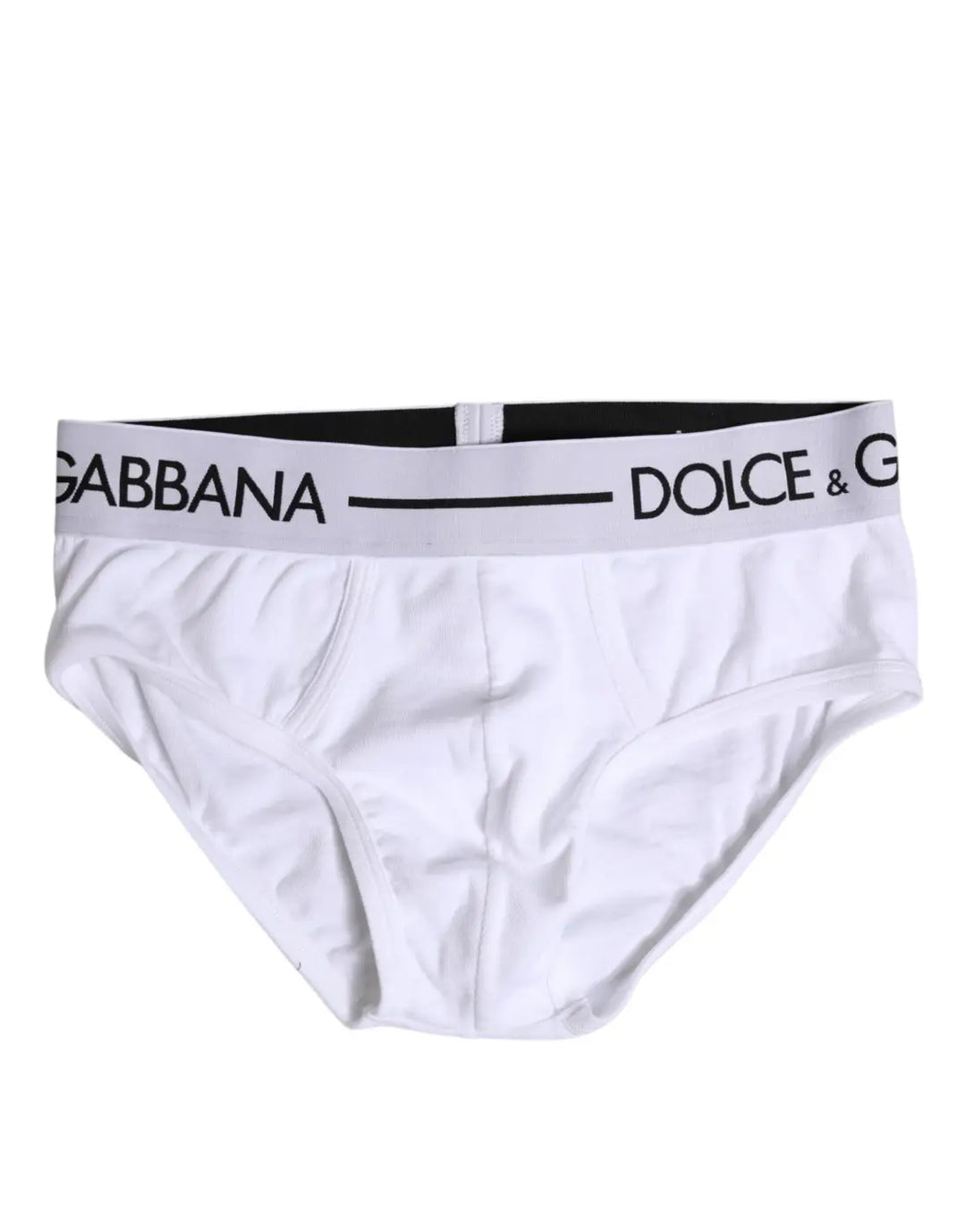 Dolce &amp; Gabbana White Cotton Stretch Regular Brief Underwear