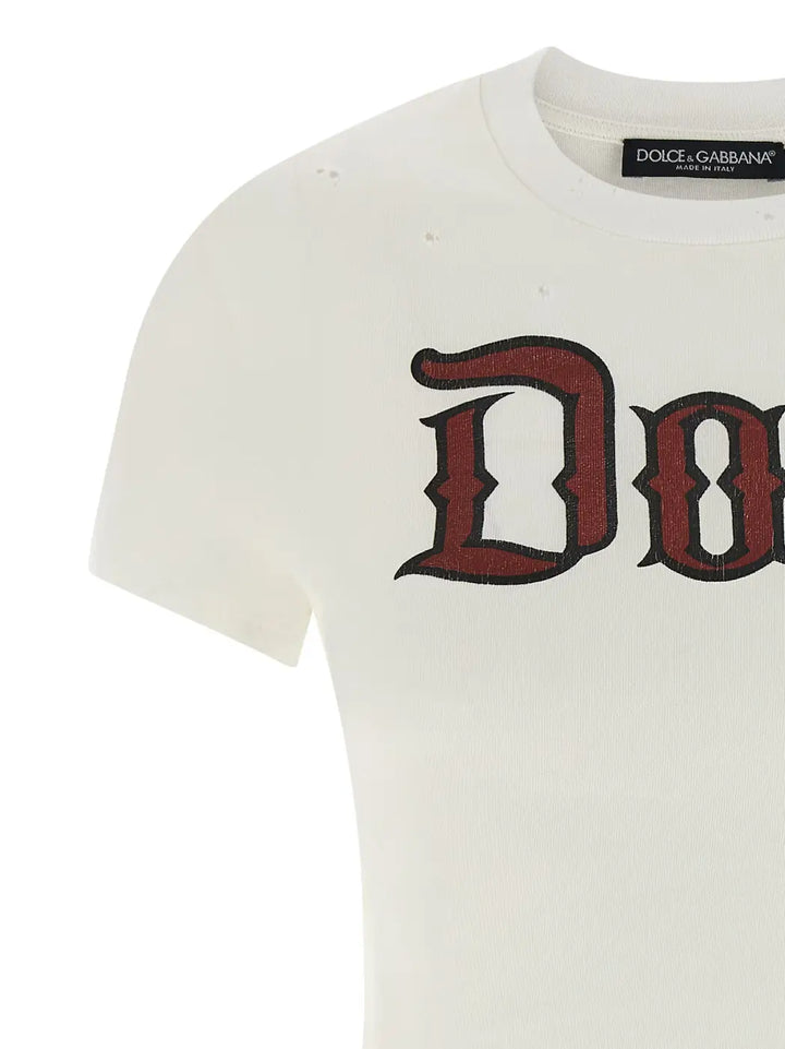 Dolce &amp; Gabbana White Cotton T-shirt