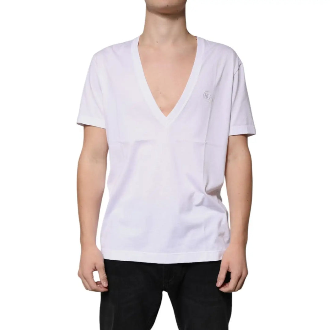 Dolce &amp; Gabbana White Cotton T-Shirt