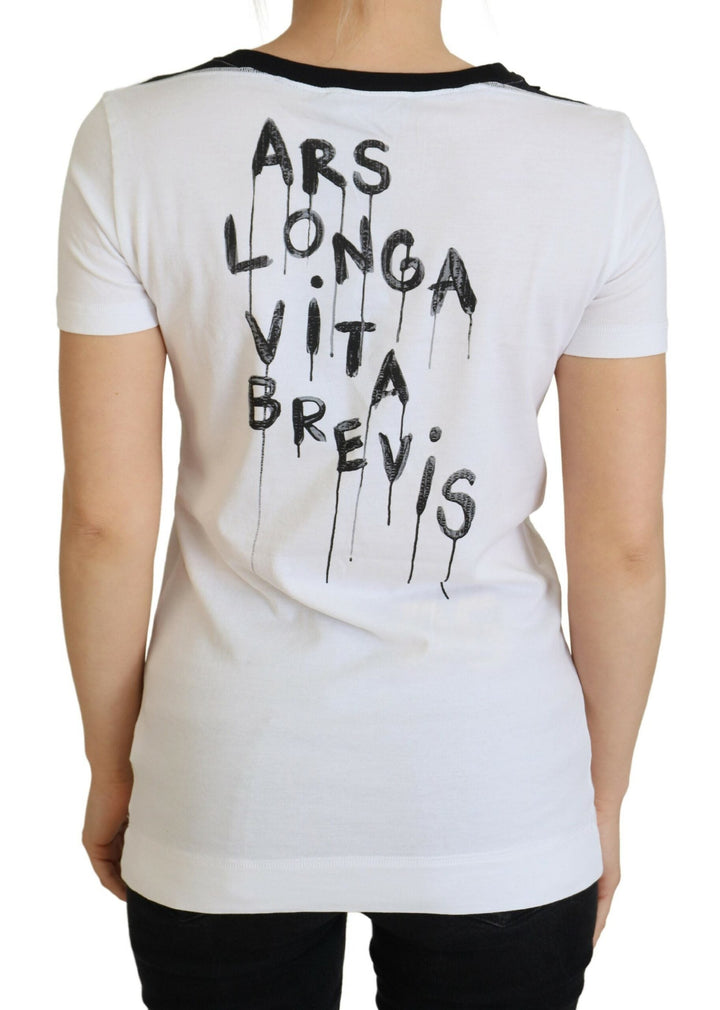 Dolce &amp; Gabbana - White Cotton T-shirt Crewneck