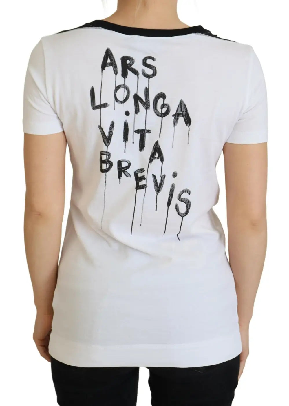 Dolce &amp; Gabbana White Cotton T-shirt Crewneck