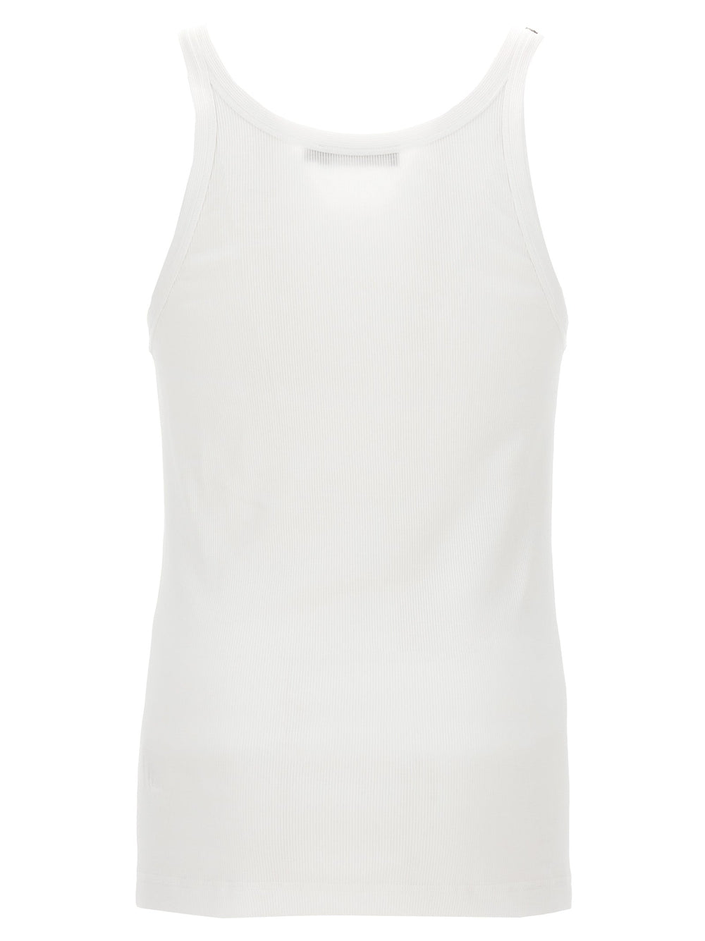 Dolce & Gabbana White Cotton Tank Tops