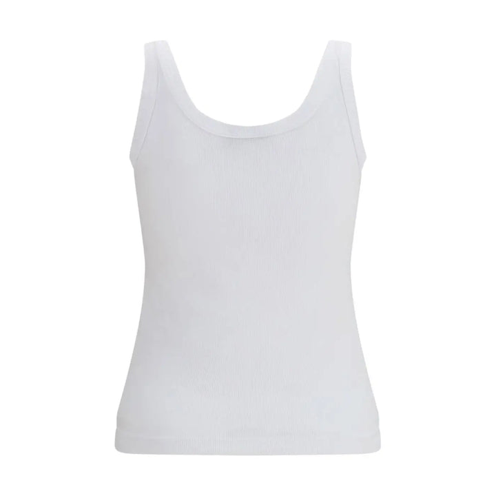 Dolce &amp; Gabbana White Cotton Tank Tops