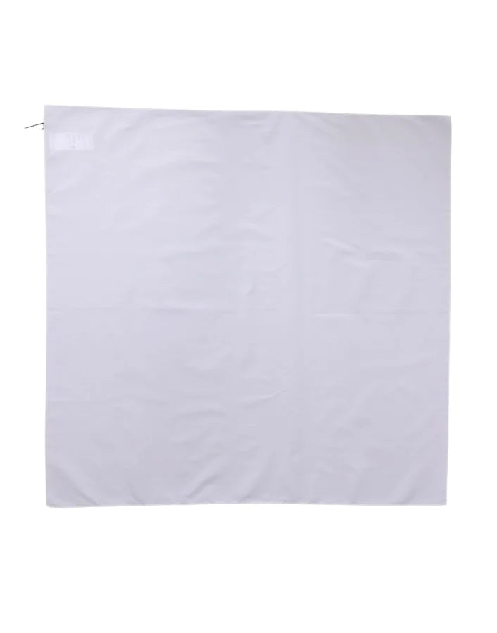 Dolce &amp; Gabbana White Cotton Wrap Square Shawl Stole 71cm x 70cm Scarf