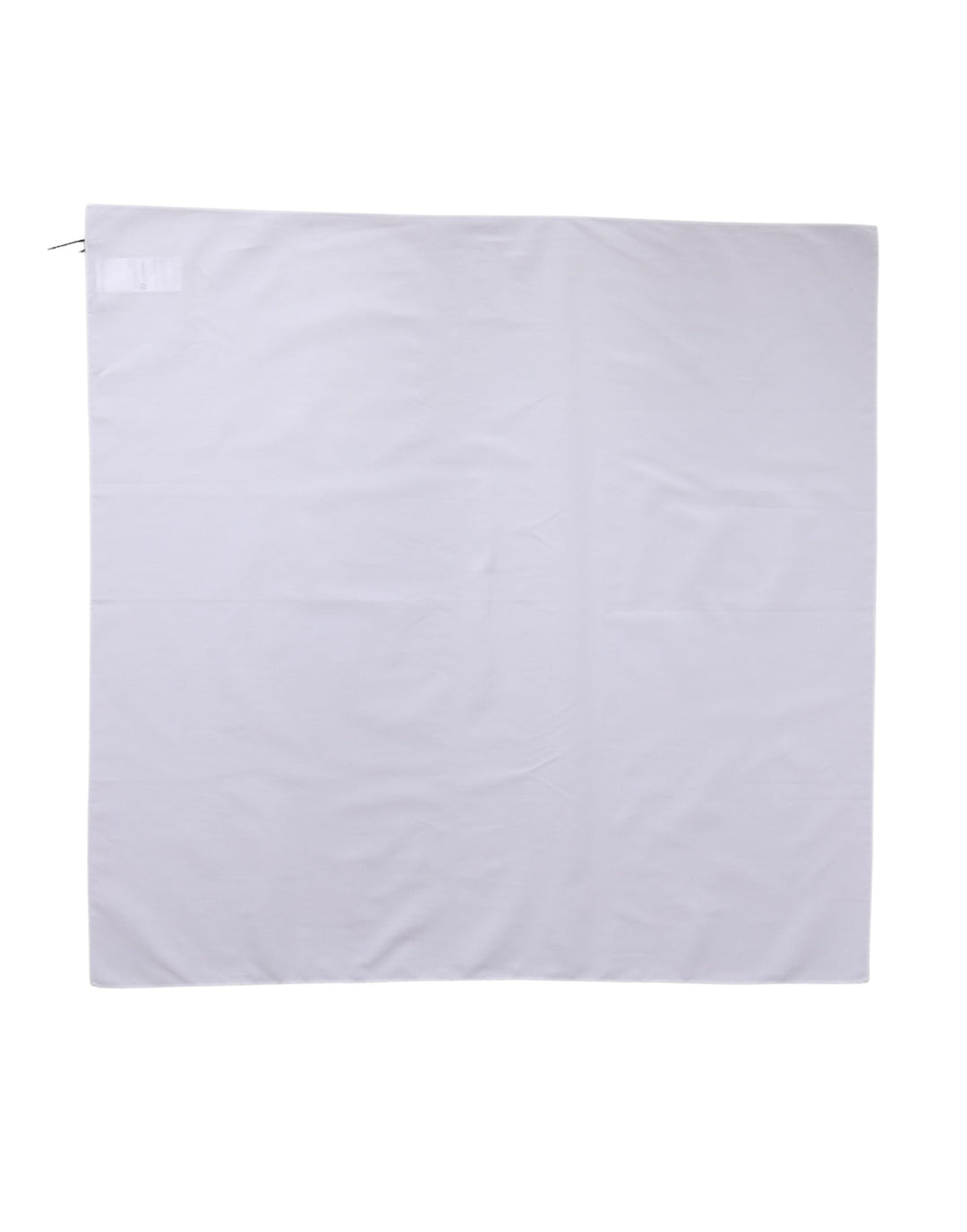 Dolce &amp; Gabbana White Cotton Wrap Square Shawl Stole 71cm x 70cm Scarf