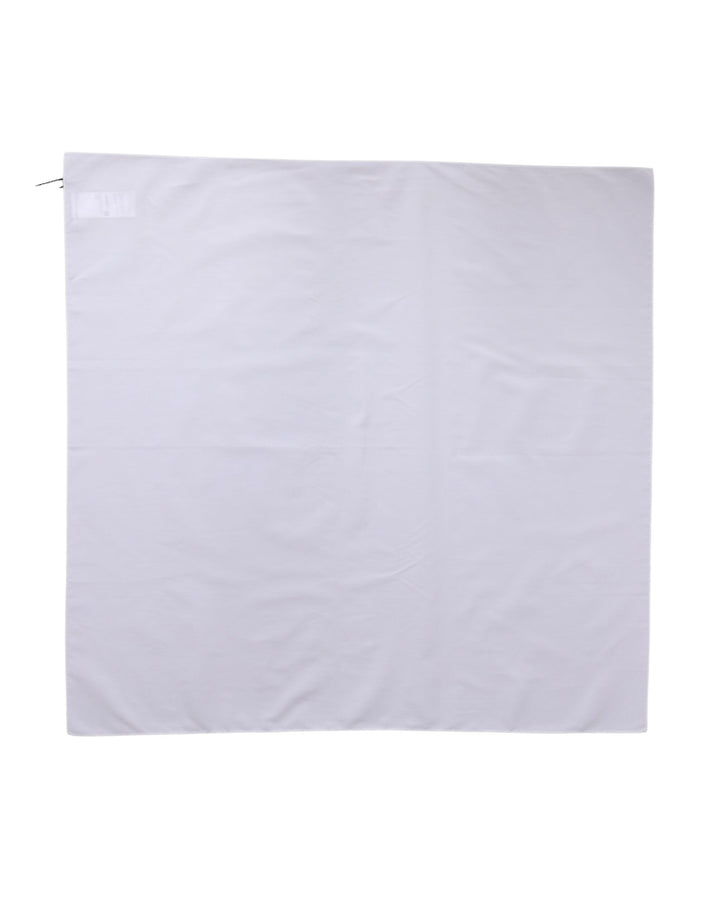 Dolce &amp; Gabbana White Cotton Wrap Square Shawl Stole 71cm x 70cm Scarf