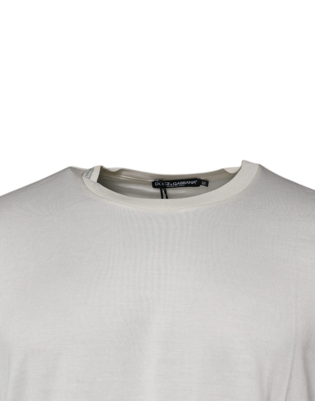 Dolce &amp; Gabbana off White Crew Neck Short Sleeve T-shirt