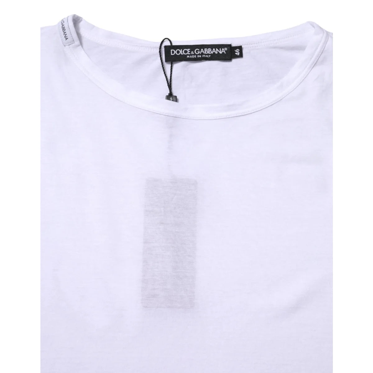 Dolce and Gabbana White Crew Neck Short Sleeves T Shirt Premium Cotton &