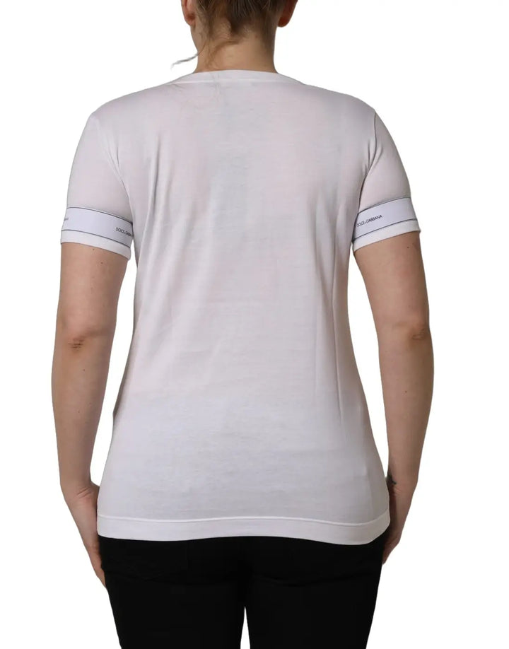 Dolce &amp; Gabbana White D&amp;G WE LOVE JAPAN Print Cotton T-shirt