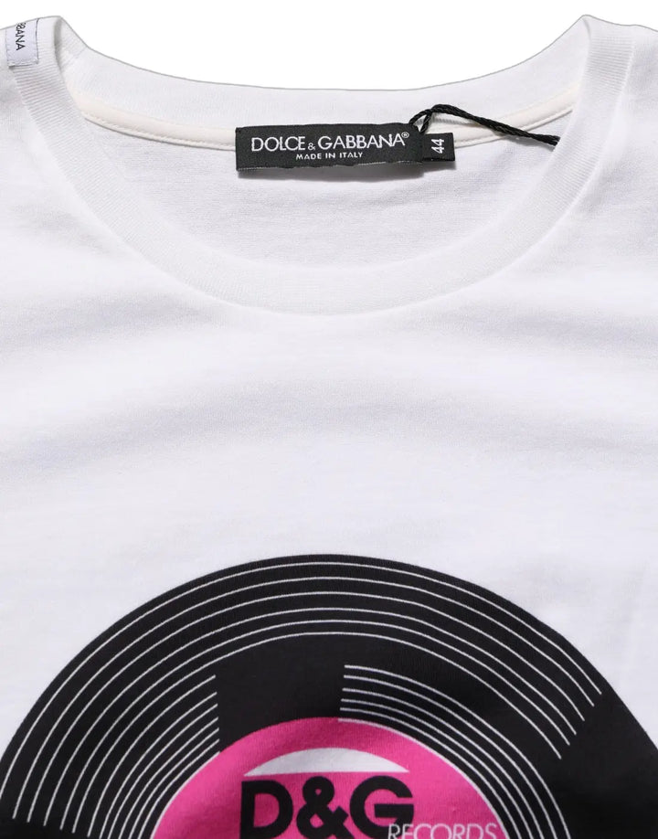 Dolce &amp; Gabbana White D&amp;G WE LOVE JAPAN Print Cotton T-shirt