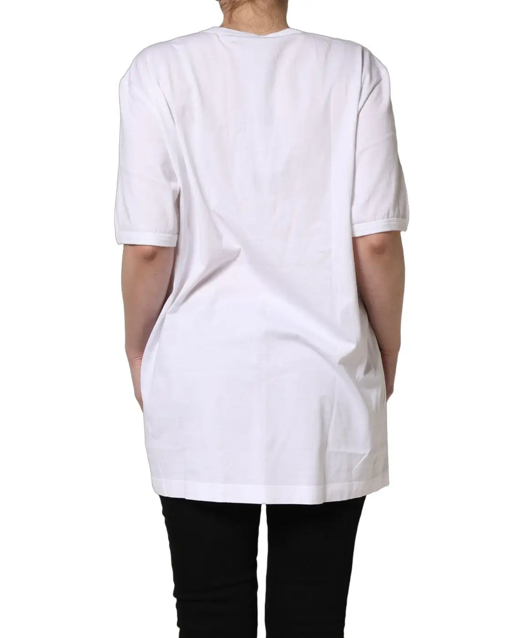 Dolce &amp; Gabbana White D&amp;G PRINCE I WAS THERE Crew Neck T-shirt