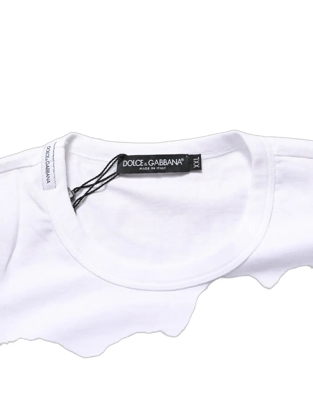 Dolce &amp; Gabbana White D&amp;G PRINCE I WAS THERE Crew Neck T-shirt