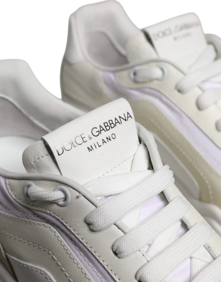 Dolce &amp; Gabbana White Daymaster Low Top Sneakers Shoes