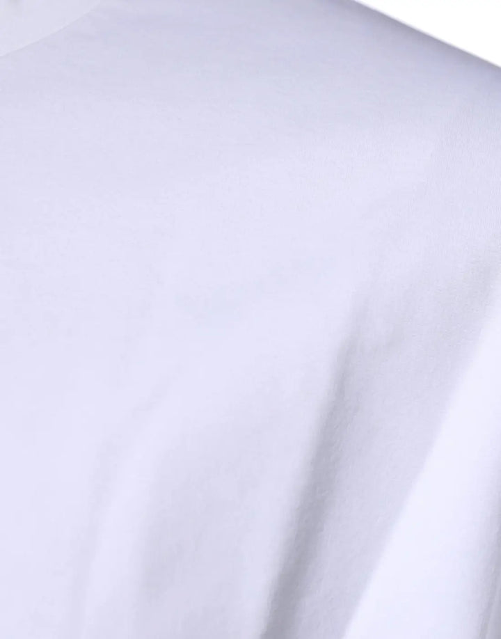 Dolce &amp; Gabbana White DG Logo Cotton Crew Neck T-shirt