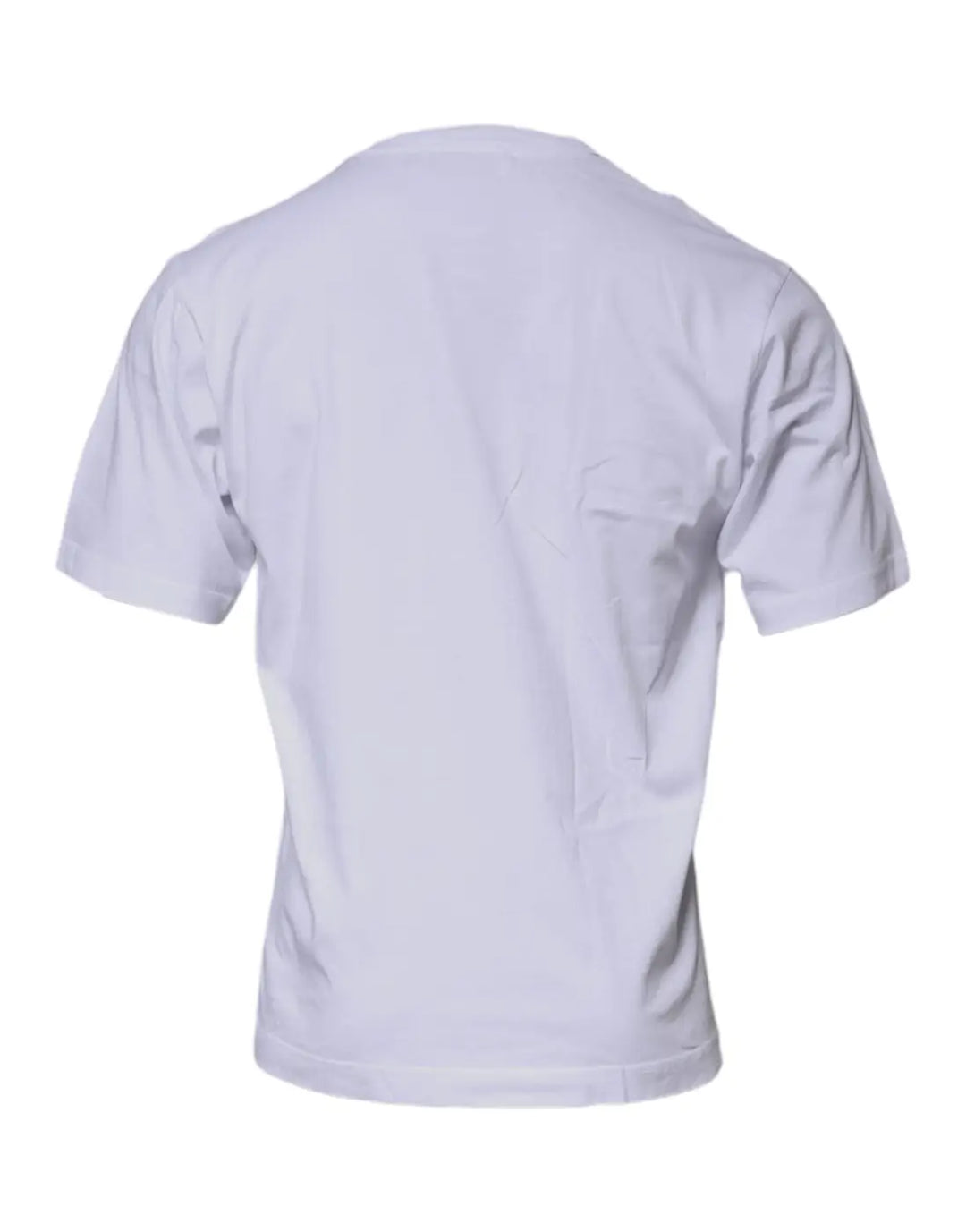 Dolce &amp; Gabbana White DG Logo Cotton Crew Neck T-shirt