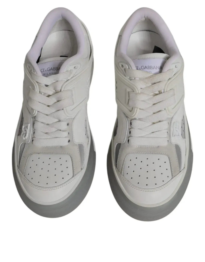Dolce &amp; Gabbana White DG Logo CUSTOM 2.Zero Sneakers Shoes