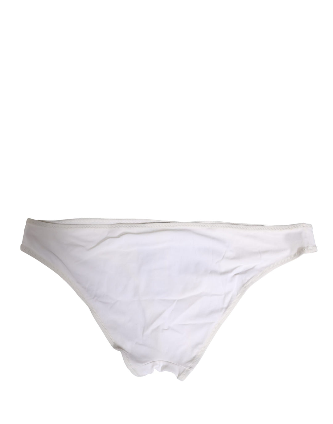 Dolce &amp; Gabbana White Dg Logo Plaque Bikini Bottom Underwear - Women’s