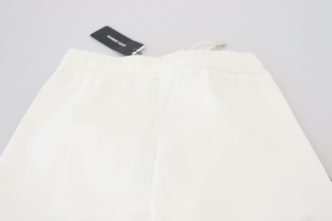 Dolce &amp; Gabbana White Dg Logo Sweatpants Pants