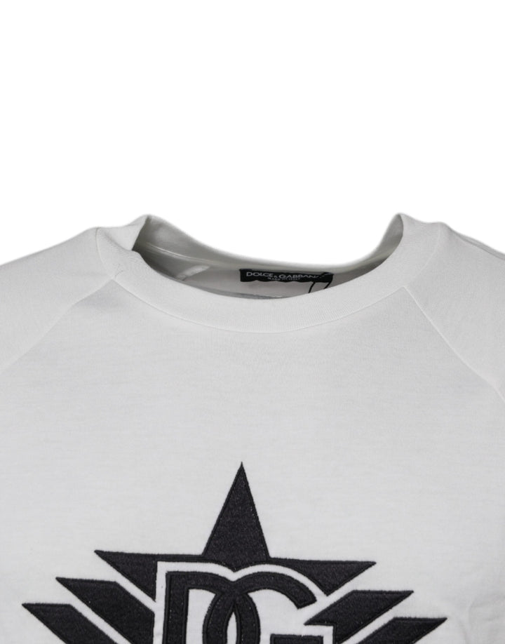 Dolce &amp; Gabbana White Dg Sport Crew Neck Short Sleeve T-shirt