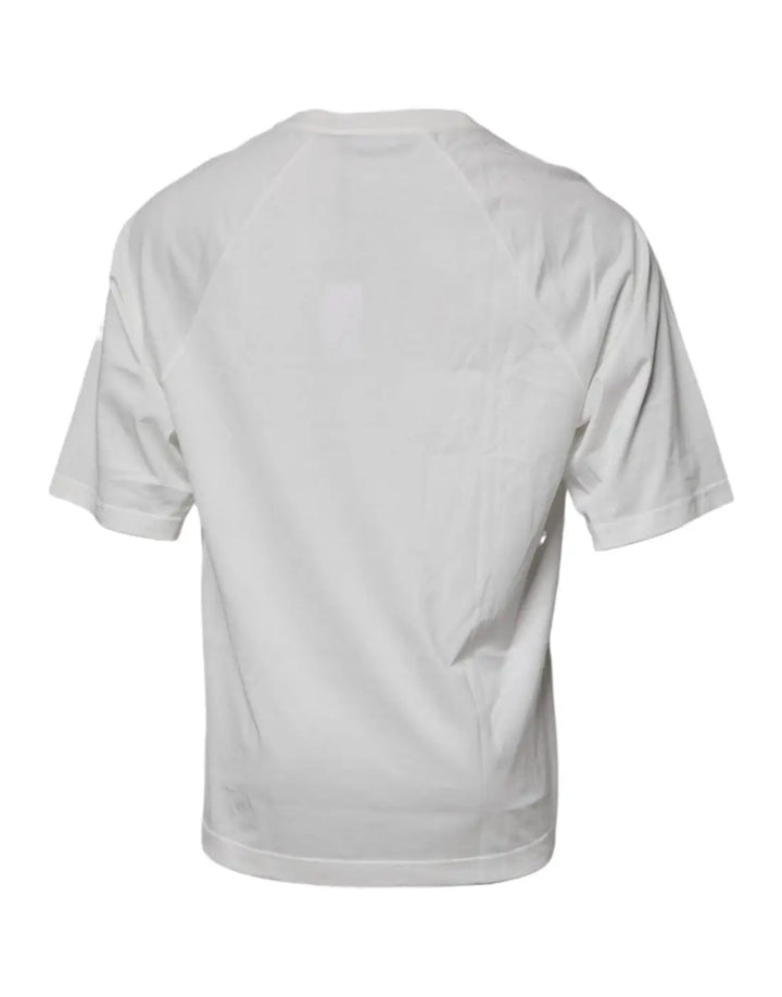 Dolce &amp; Gabbana White DG Sport Crew Neck Short Sleeve T-shirt