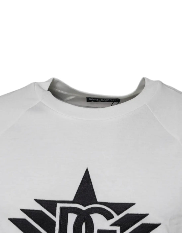 Dolce &amp; Gabbana White DG Sport Crew Neck Short Sleeve T-shirt
