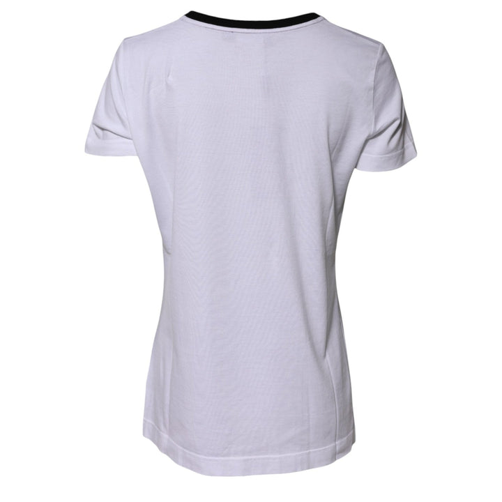 Dolce &amp; Gabbana T-Shirts - White Eleganza Cotton Crew Neck Tee T-shirt